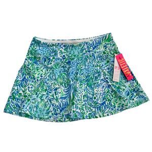 NWT Lilly Pulitzer Aila Skort Size S Hydra Blue Athleisure Beach Vacation Golf